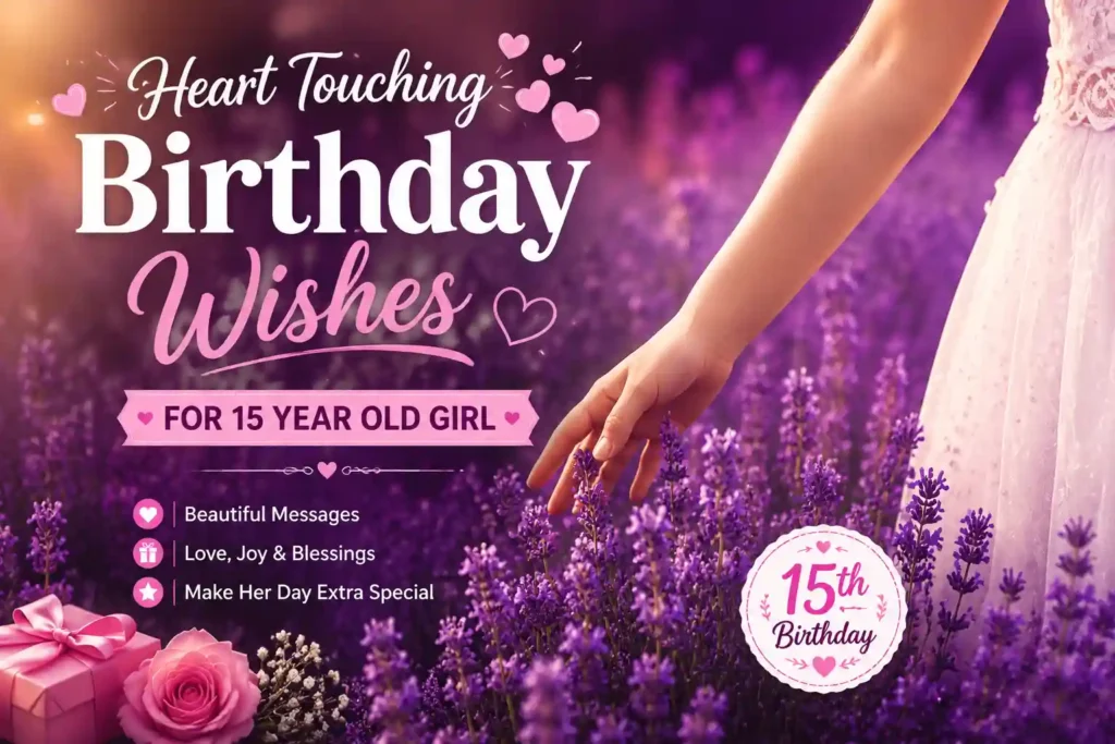 Short Birthday Wishes for 15 Year Old Girl