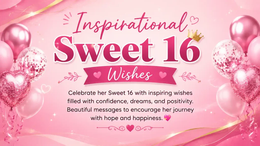 Inspirational Birthday Wishes for 16 Years Old Girl