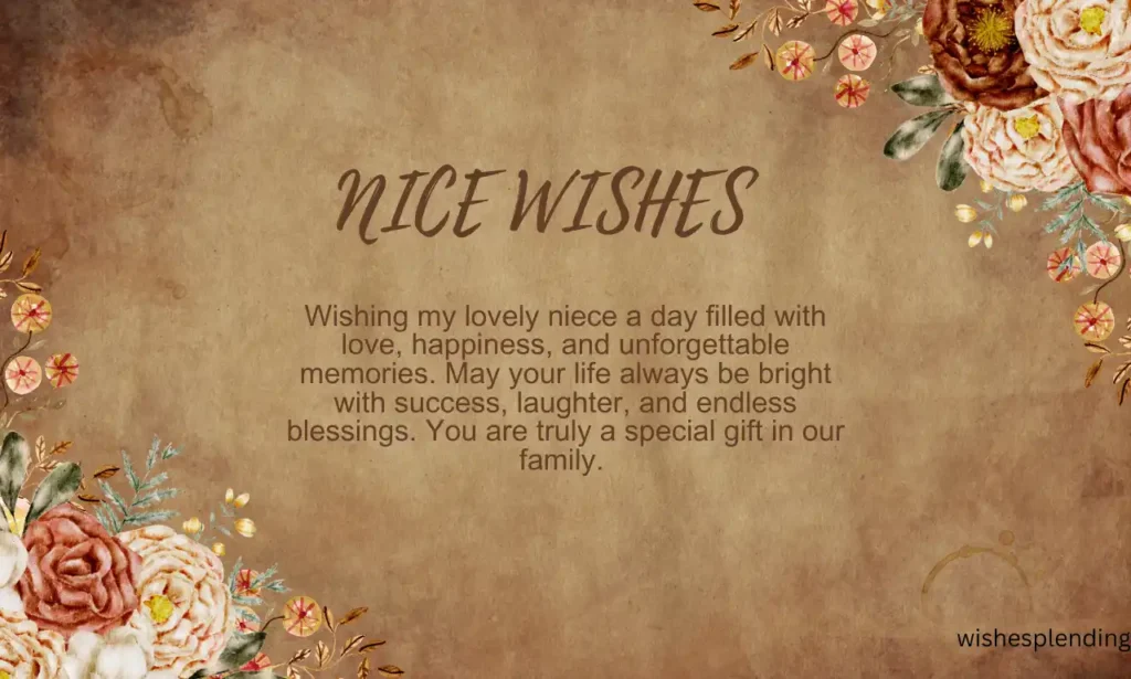 Sweet 16 Wishes for Niece