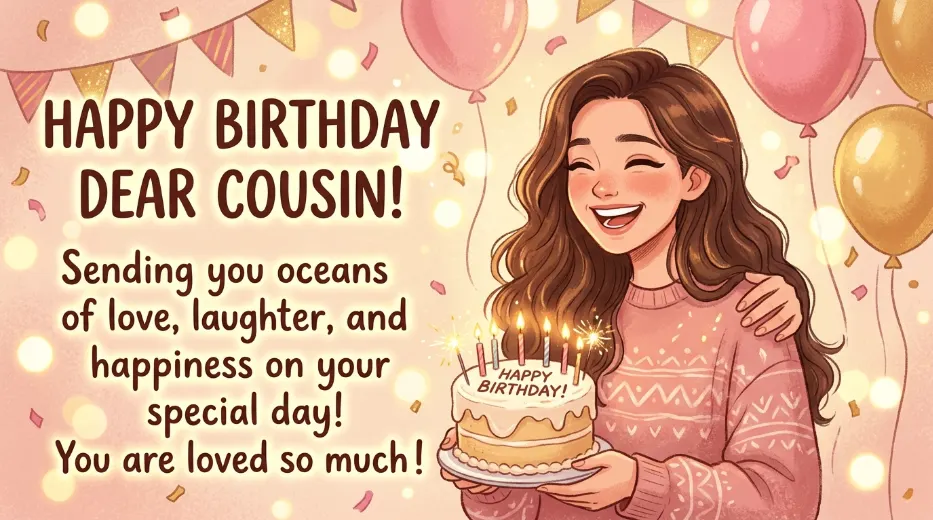 Birthday Wishes for a Cousin Female
