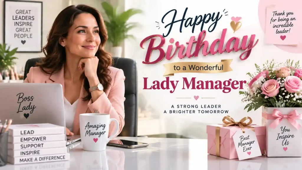 Birthday Wishes for a Lady Manager