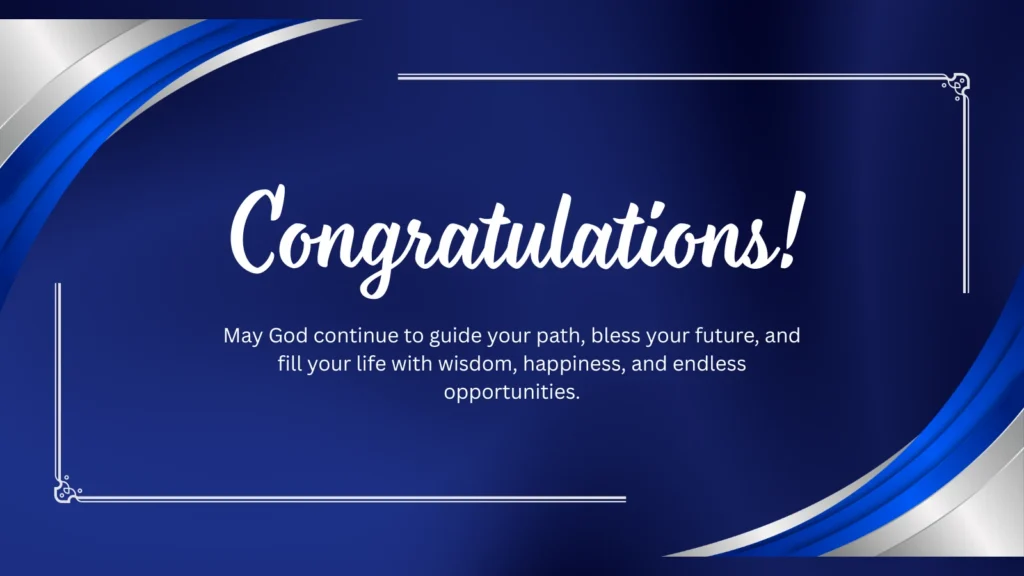 Christian Congratulations Message for Achievement
