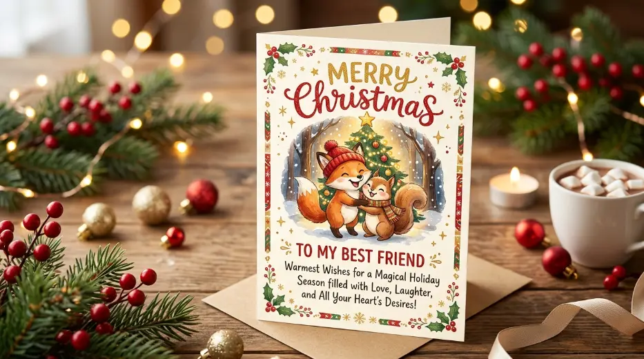 Cute Christmas Wishes for Best Friend