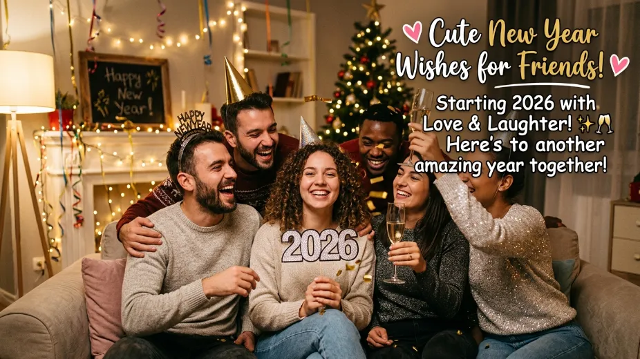 cute new year wishes for friends