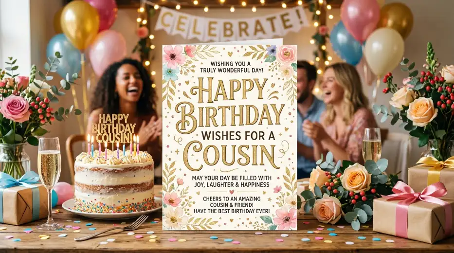 Happy Birthday Wishes for a Cousin