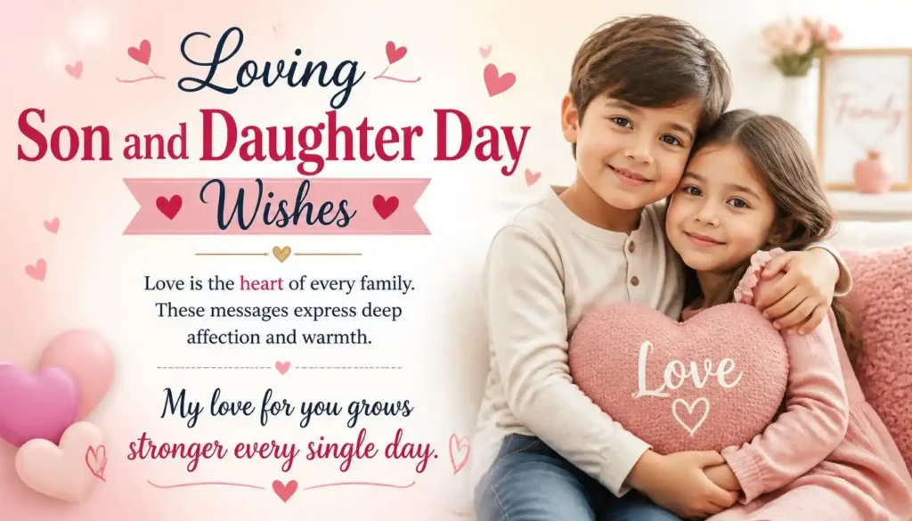 Loving Son and Daughter Day Wishes