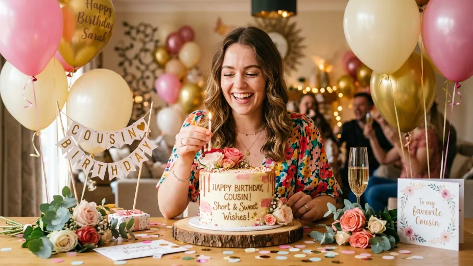 Short Birthday Wishes for Cousin Female