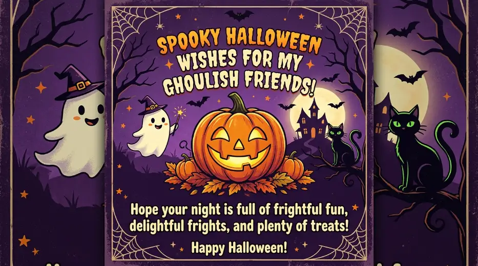 Spooky Halloween Wishes for Friends