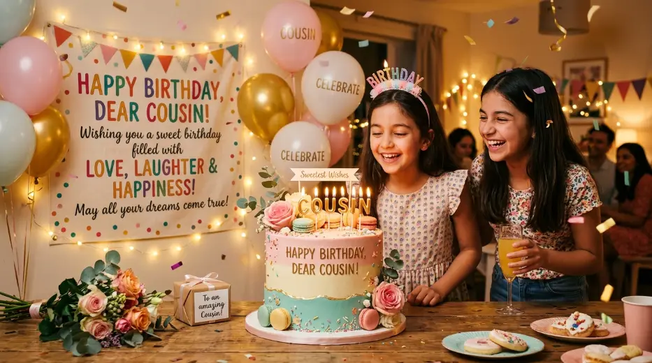 Sweet Birthday Wishes to Cousin