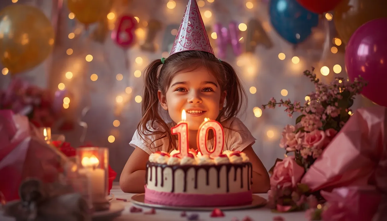10th Birthday Wishes for Girl