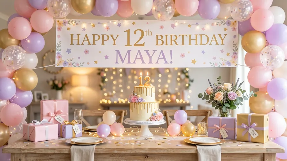12th Birthday Wishes for Girl