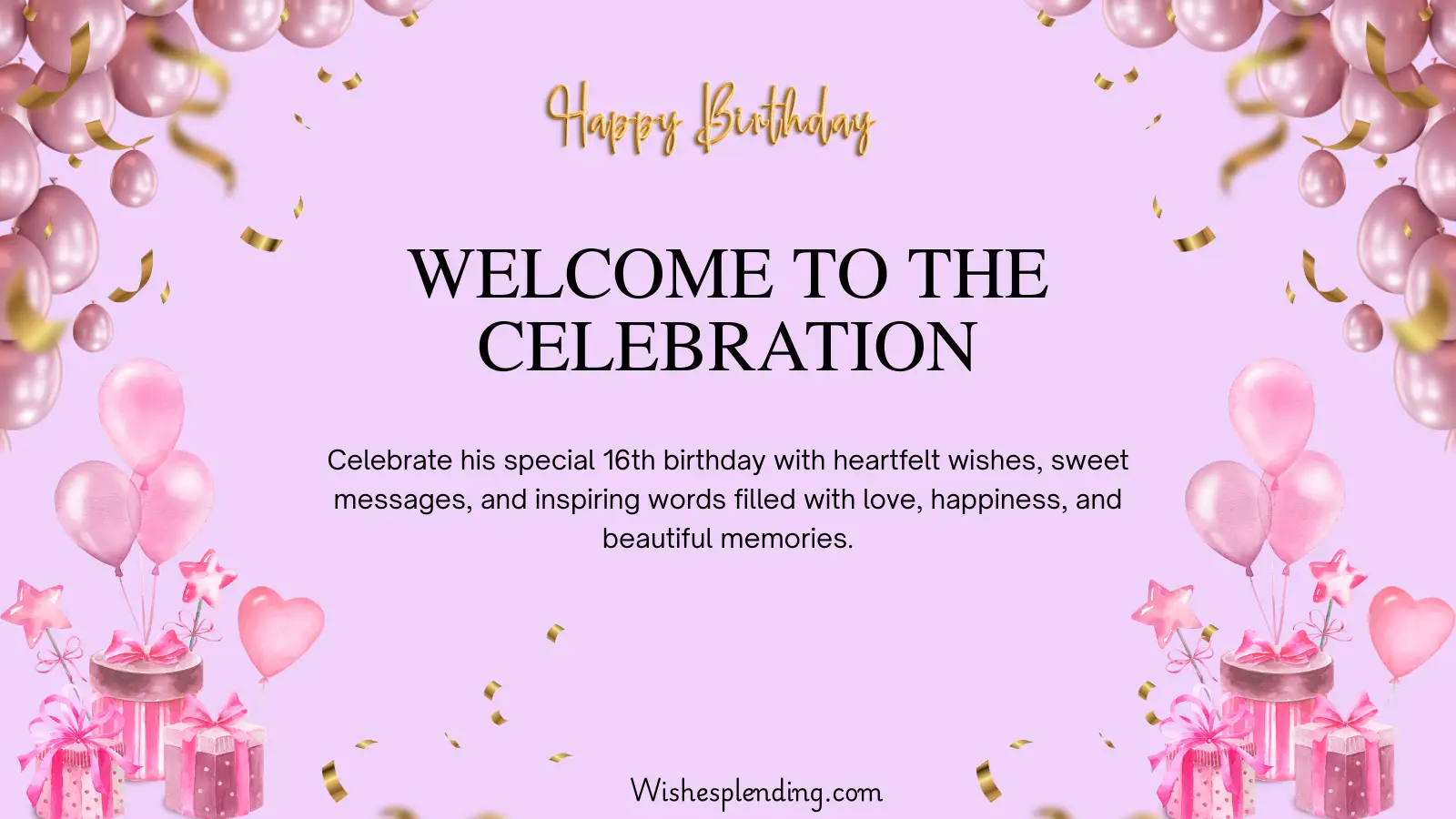 16th Birthday Wishes for boy