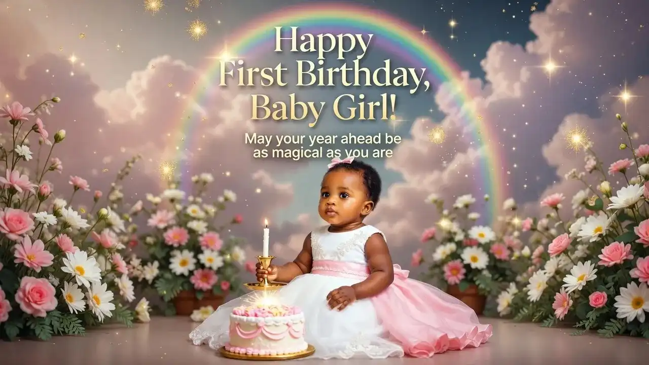 1st Birthday Wishes for Baby Girl