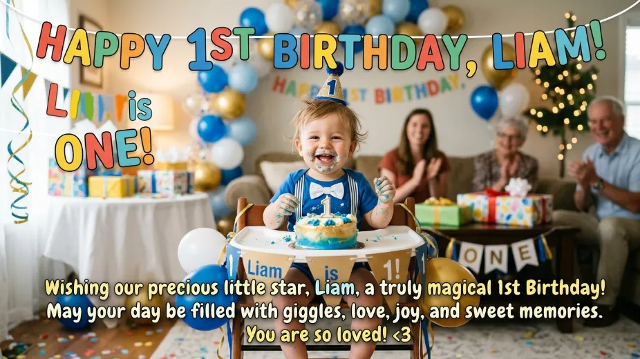 Birthday Wishes for 1 Year Old boy