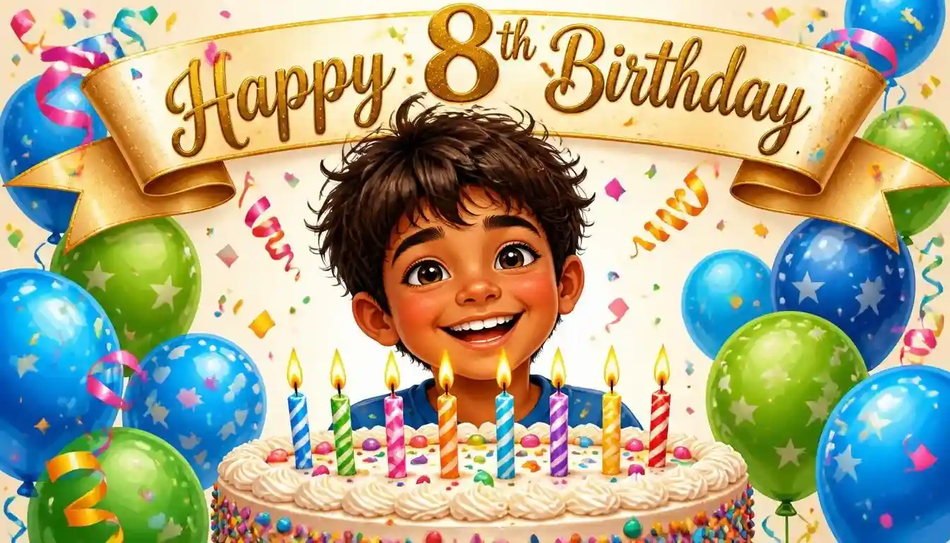 Happy 8th Birthday Boy Wishes