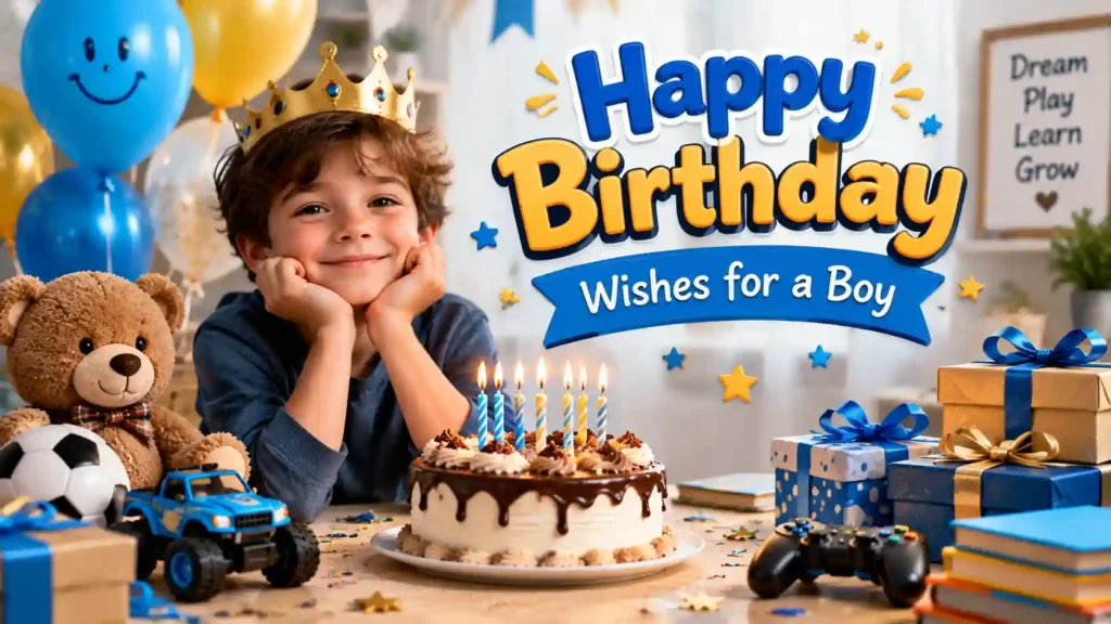 Happy Birthday Wishes for a Boy
