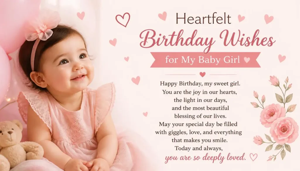 Heartfelt Birthday Wishes for Baby Girl