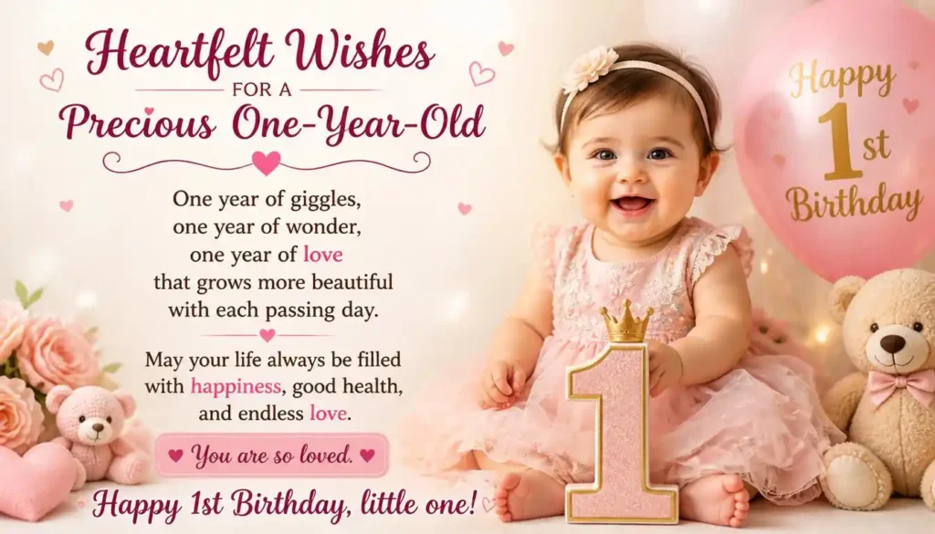 Heartfelt Wishes for a Precious One-Year-Old