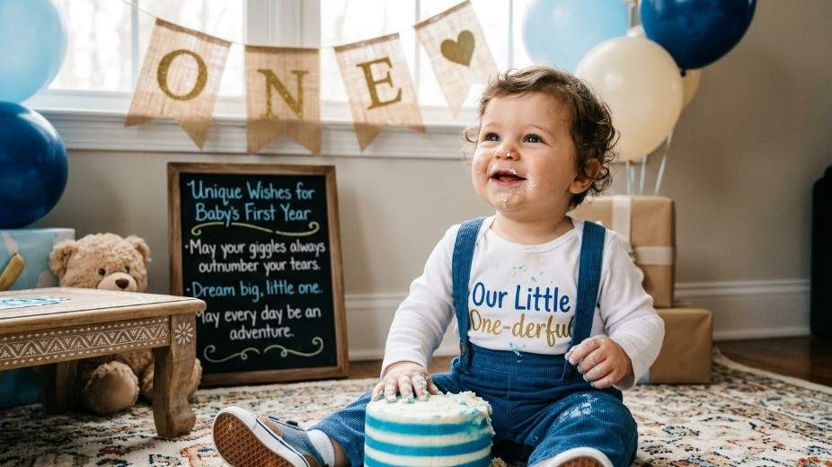 Unique First Birthday Wishes for Baby Boy