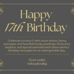 17th Birthday Wishes