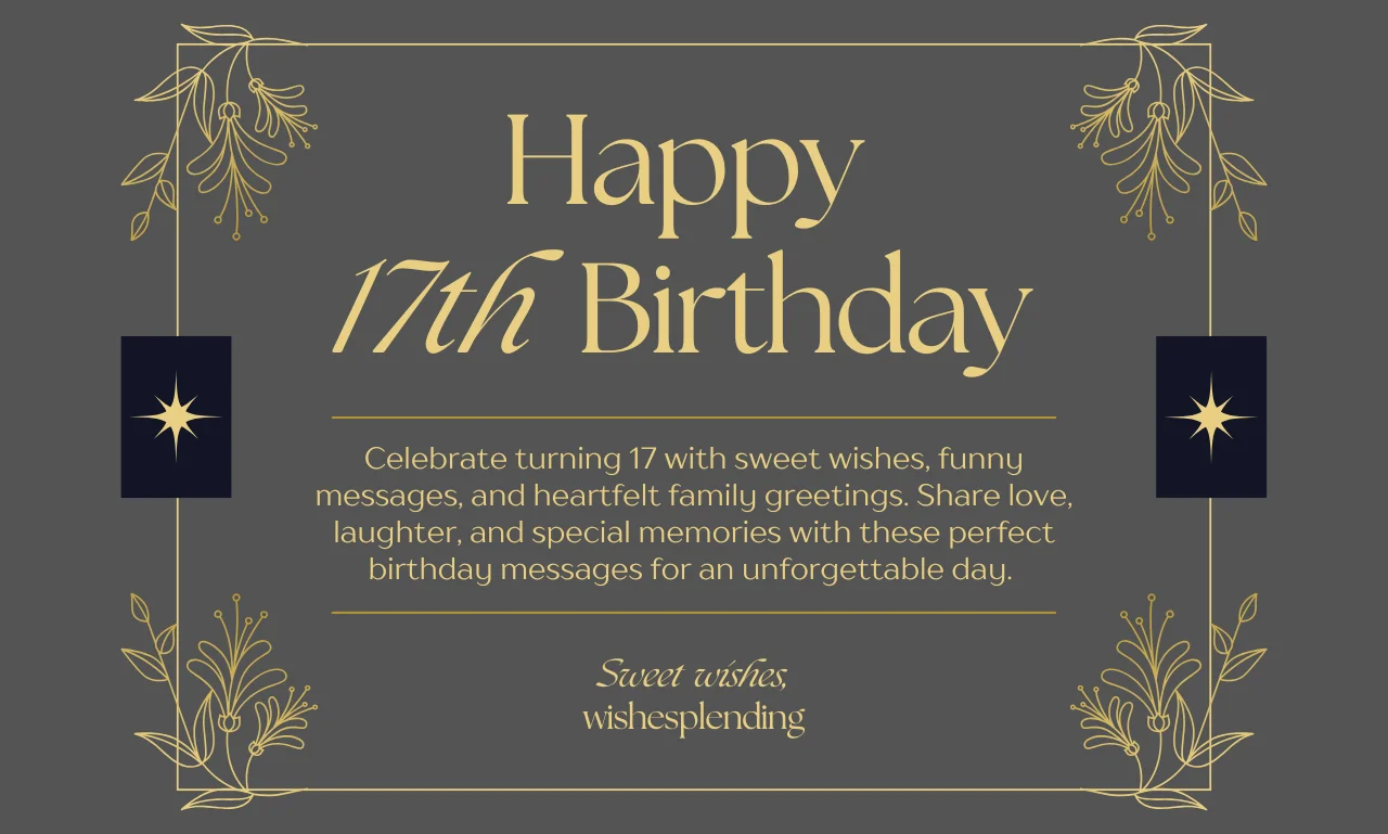 17th Birthday Wishes