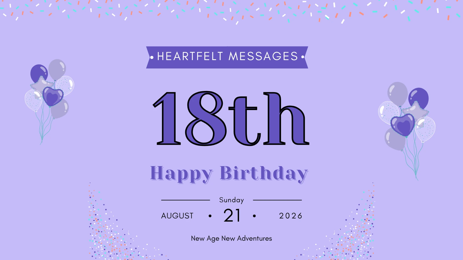 18th Birthday Wishes for Boy