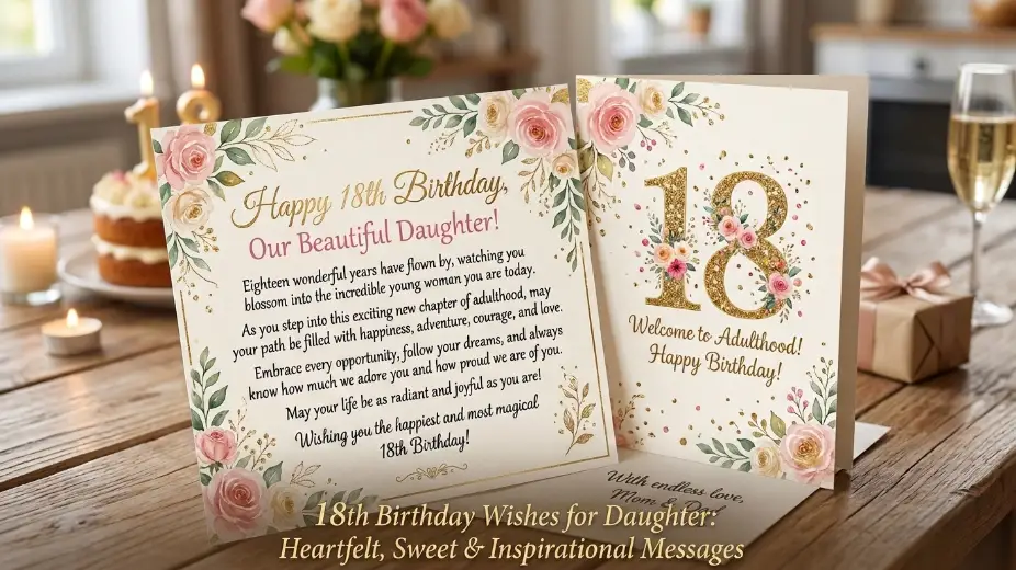 18th Birthday Wishes for Daughter