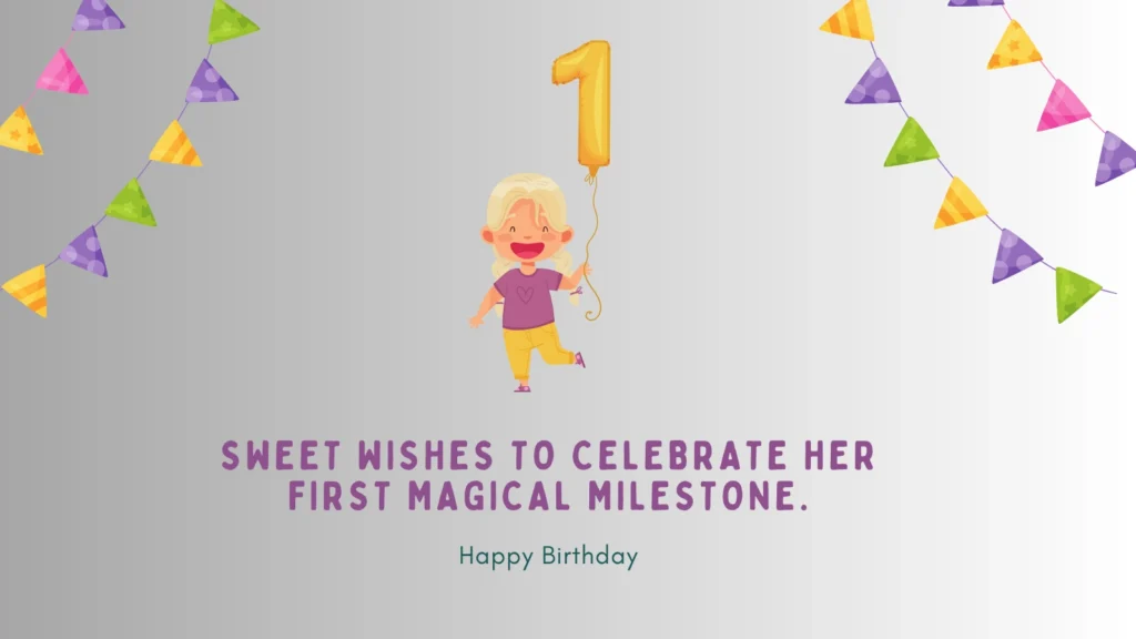 1st Birthday Wishes for Baby Girl