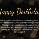 Birthday Wishes for 18 Year Old Girl