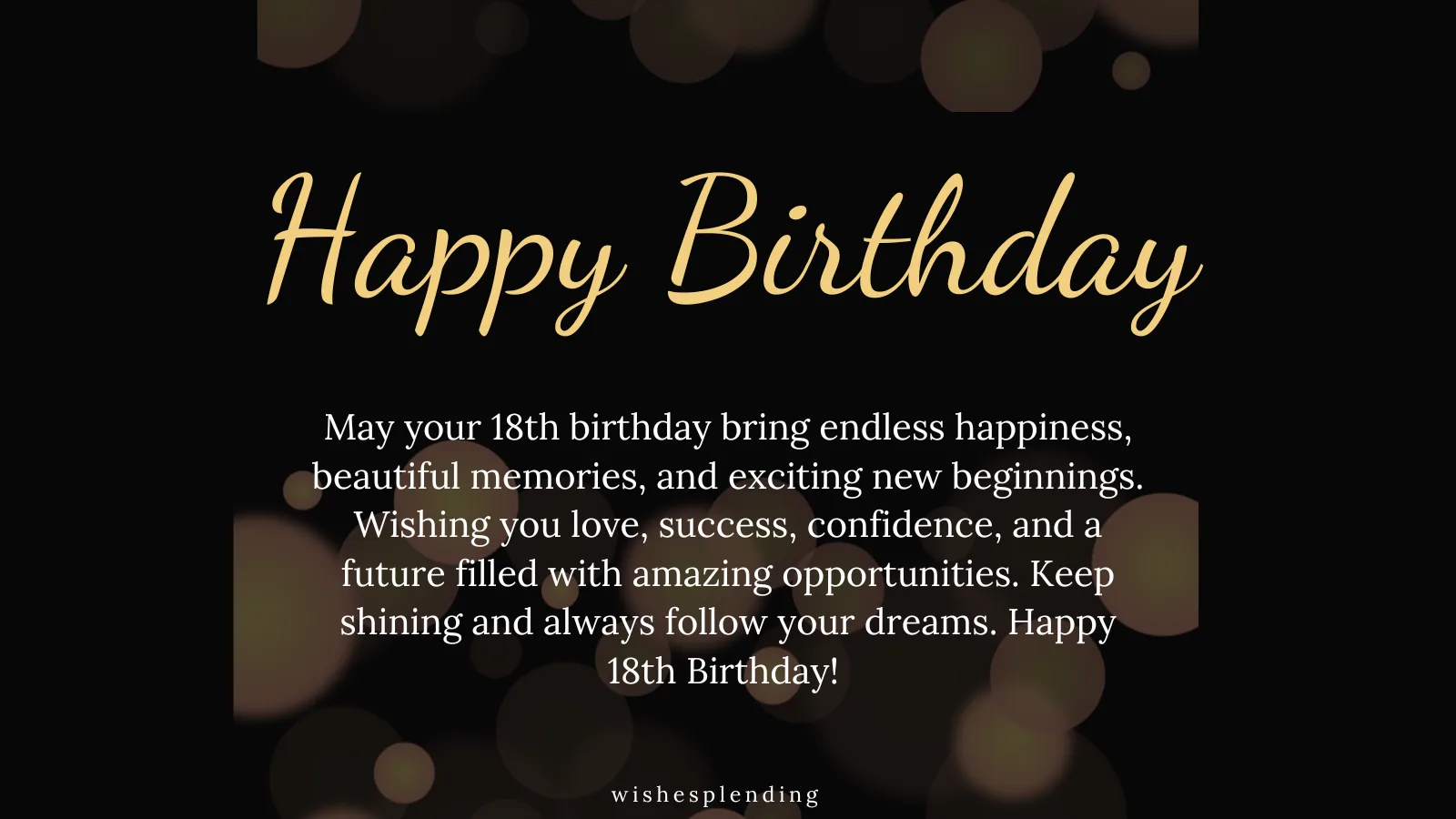 Birthday Wishes for 18 Year Old Girl