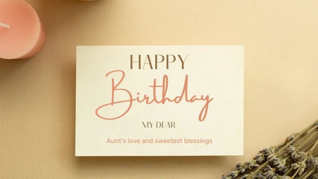Birthday Wishes for Niece from Aunt