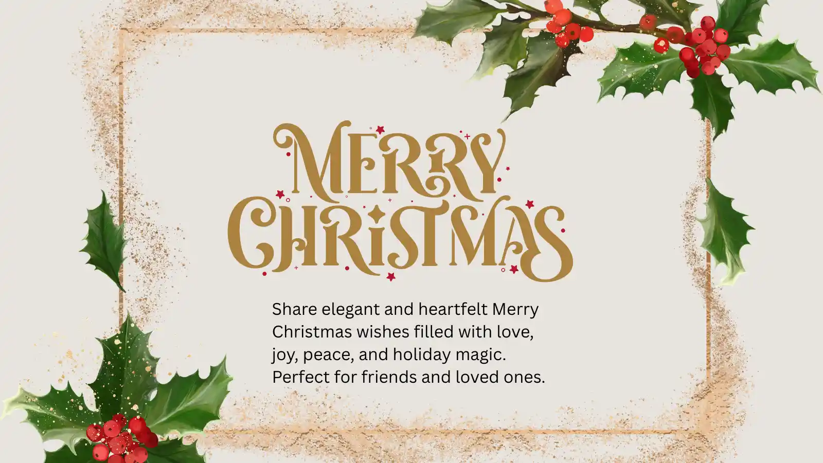 Elegant Merry Christmas Wishes