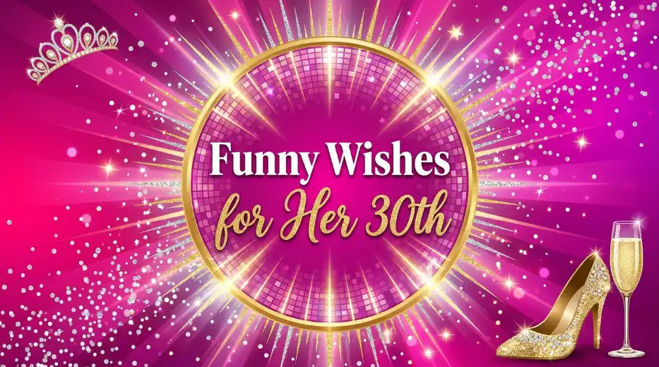Funny 30th Birthday Wishes for Her