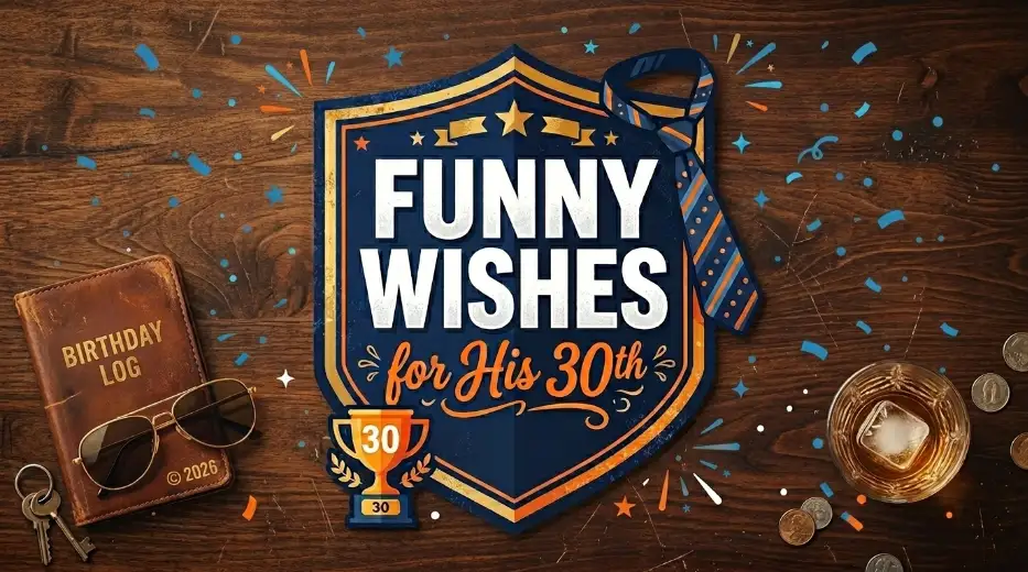 Funny 30th Birthday Wishes for Him