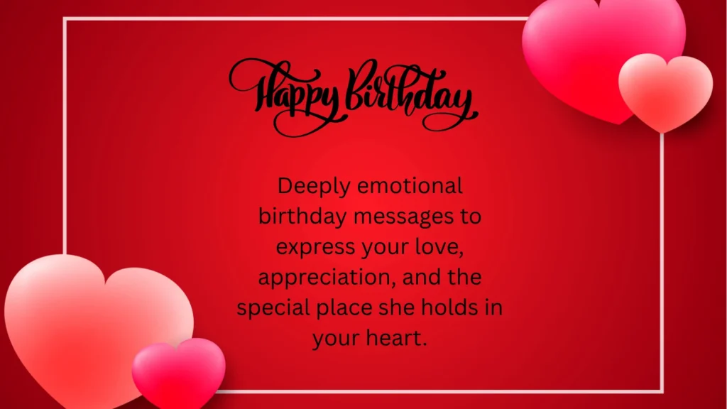 Heart Touching Birthday Messages for Girlfriend