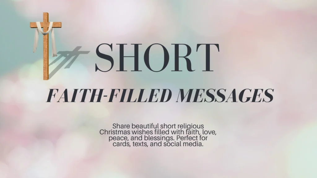 Short Religious Christmas Wishes