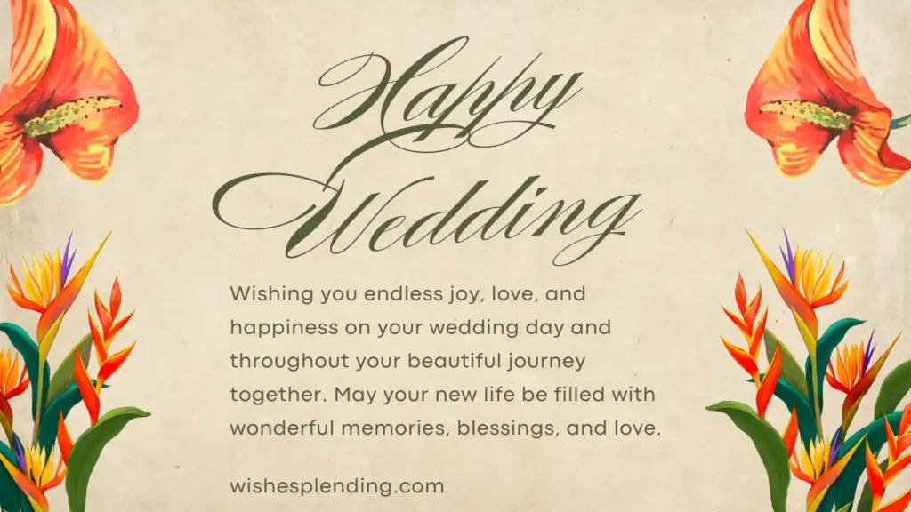 Short Wedding Wishes for a Colleague