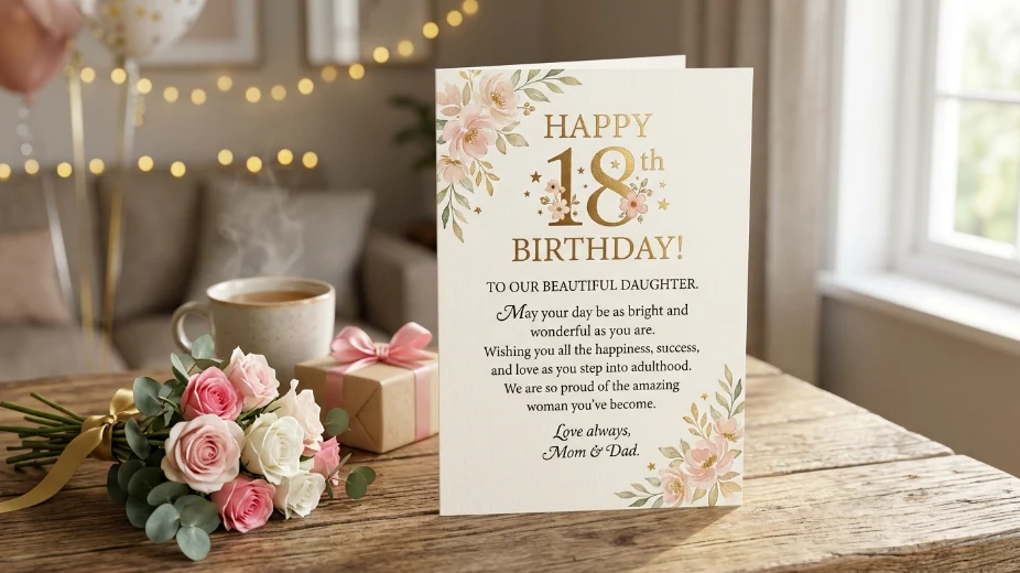 Simple 18th Birthday Wishes for Daughter