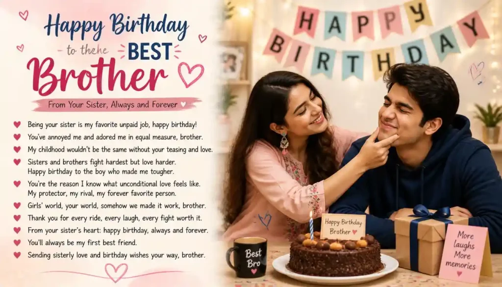Birthday Wishes for Brother from Sister