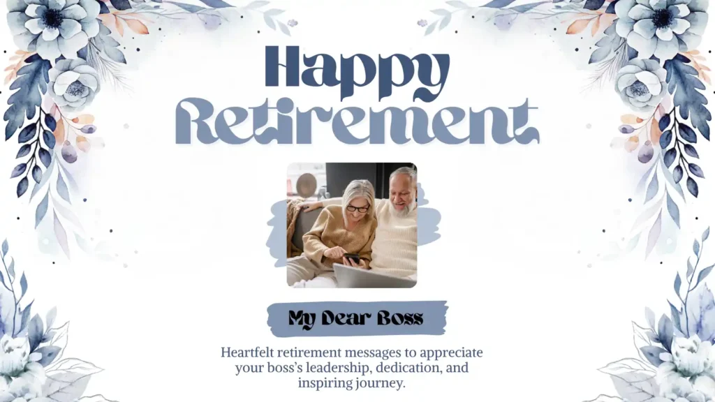 Happy Retirement Messages for a Boss