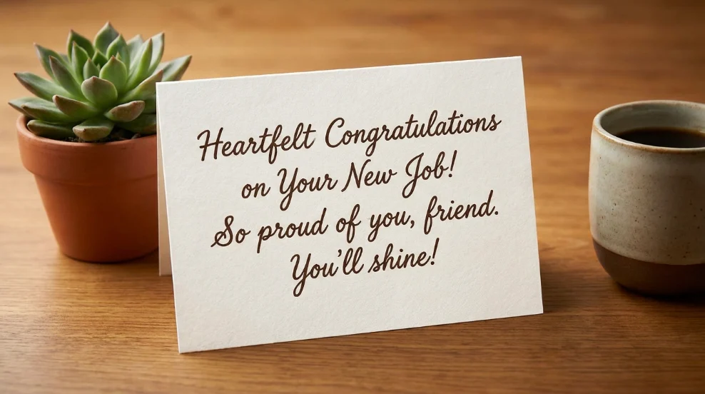 Heartfelt New Job Congratulations Messages for Close Friends