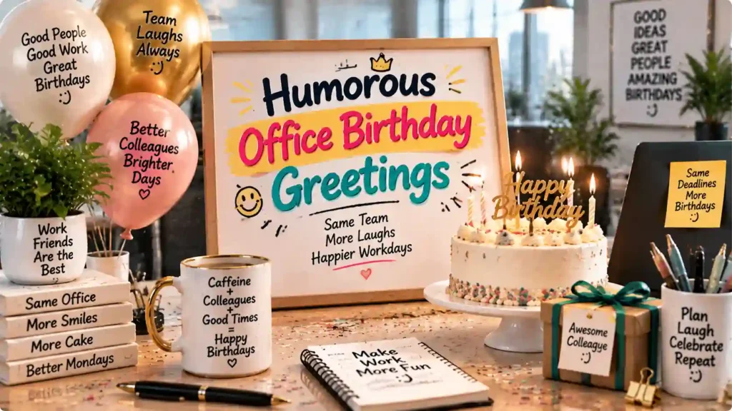Humorous Office Birthday Greetings