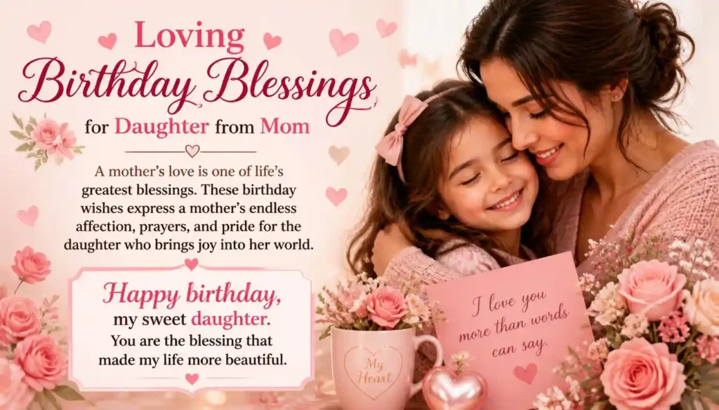 Loving Birthday Blessings for Daughter from Mom