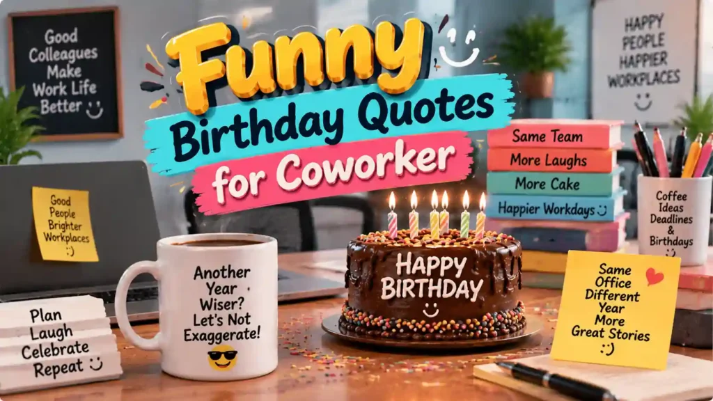 Most Funny Birthday Quotes for Coworker