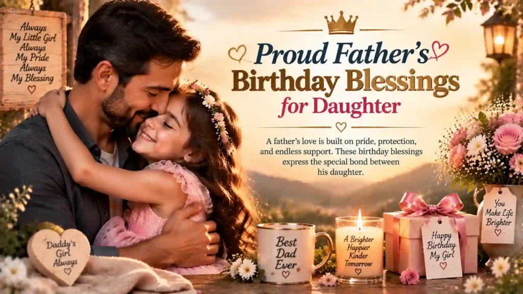 Proud Father’s Birthday Blessings for Daughter