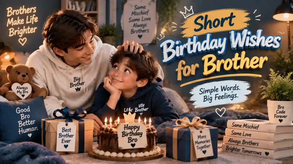 Short Birthday Wishes for Brother
