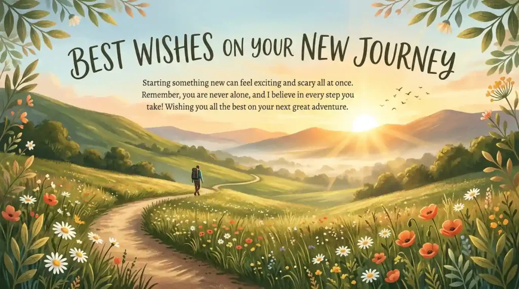 Best Wishes on Your New Journey Messages