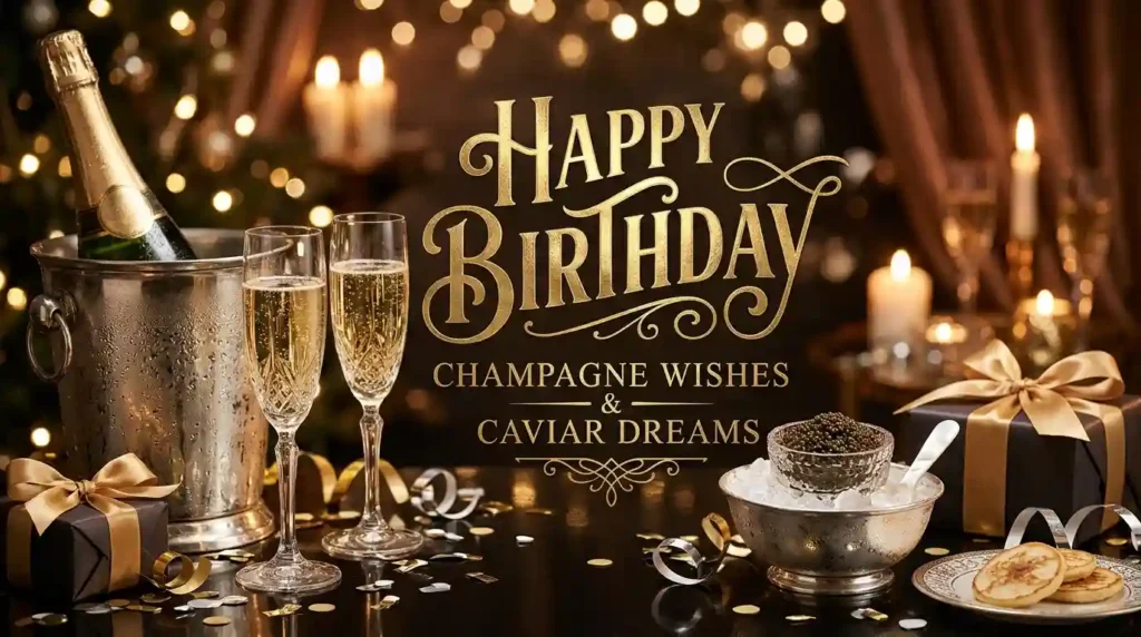 Champagne Wishes and Caviar Dreams Birthday Messages