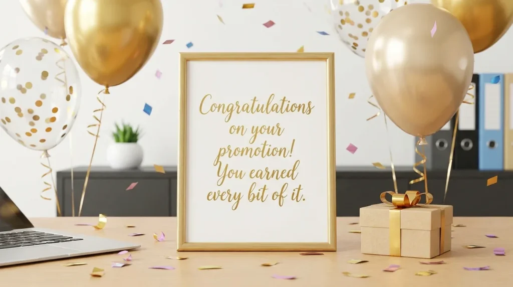 Congratulations on Your Promotion Messages