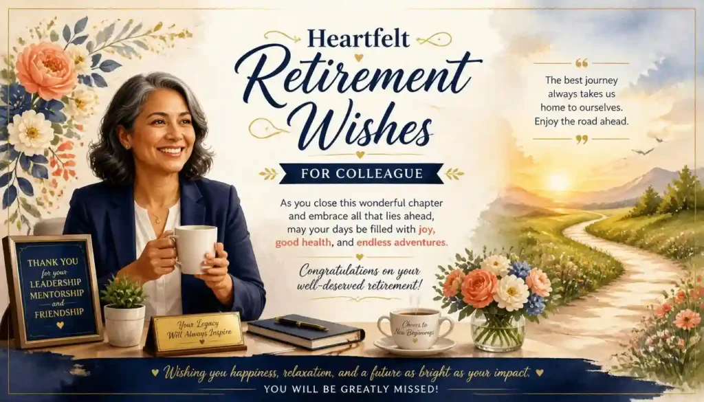 Heartfelt Retirement Wishes for Colleague